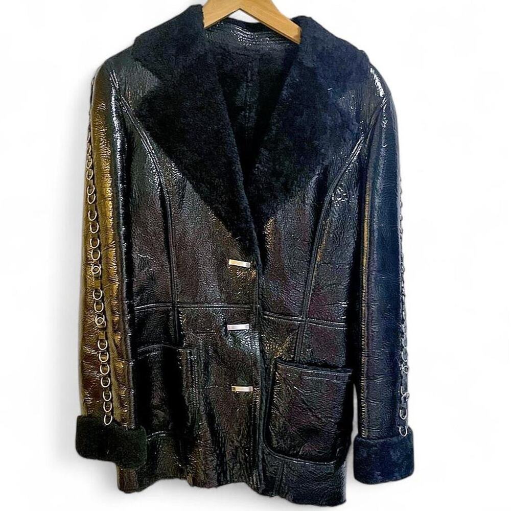 Vintage y2k paco rabanne black coat